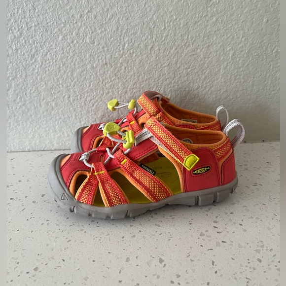 Keen Orange & Red Seacamp lI CNX Hybrid Water Sandals Unisex Toddlers Size 11 - Picture 2 of 15